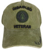 U.S Army Disabled Veteran Subdue OD Green Hat