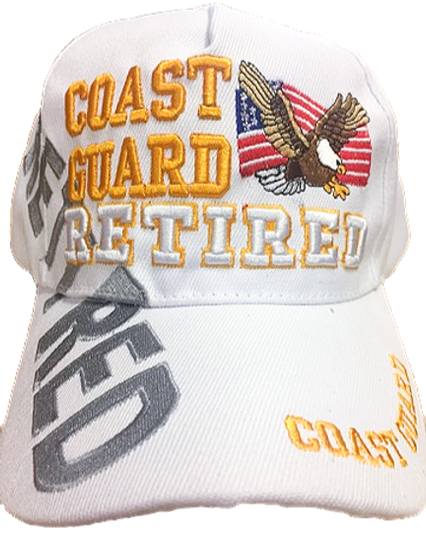 Coast Guard Retired Hat White
