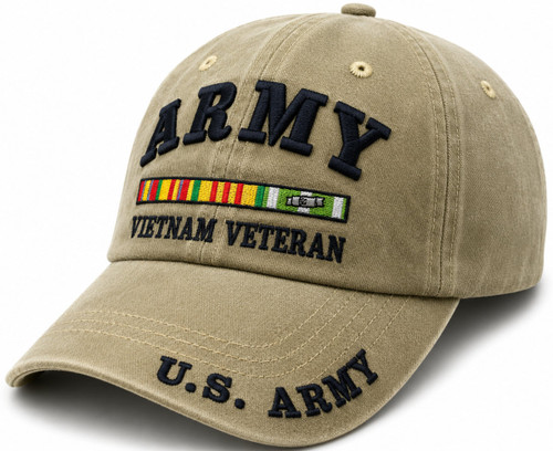 U.S Army Vietnam Veteran Subdue Hat Khaki