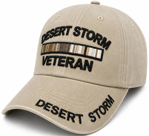Desert Storm Veteran Hat Subdued Khaki