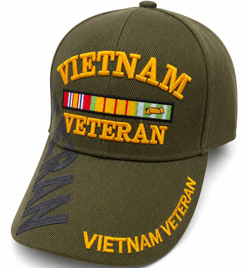 Vietnam Veteran Military Green Hat