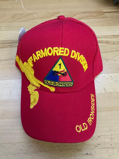 Red 1st Armored Division Hat