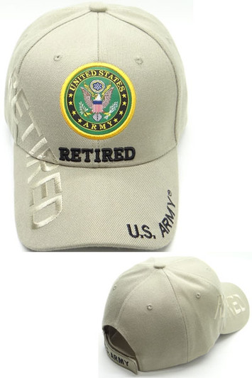 Army Retired Side Emblem brown