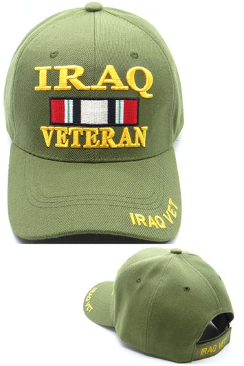 Iraq Veteran Hat OD Green