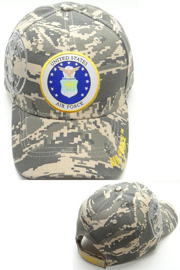 Air Force Shield Logo Military Cap Camo