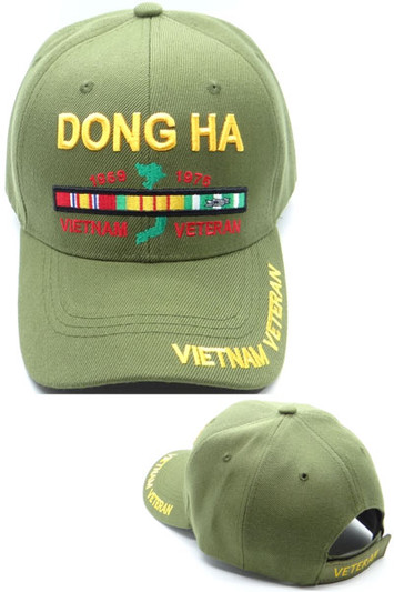 Dong Ha Vietnam Veteran Logo Military Cap OD Green