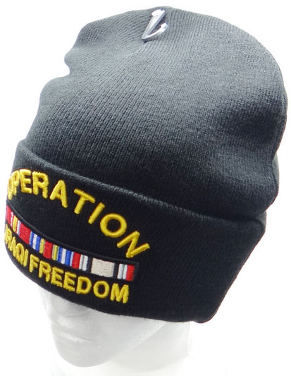 OIF Operation Iraqi Freedom Military Beanie Hat