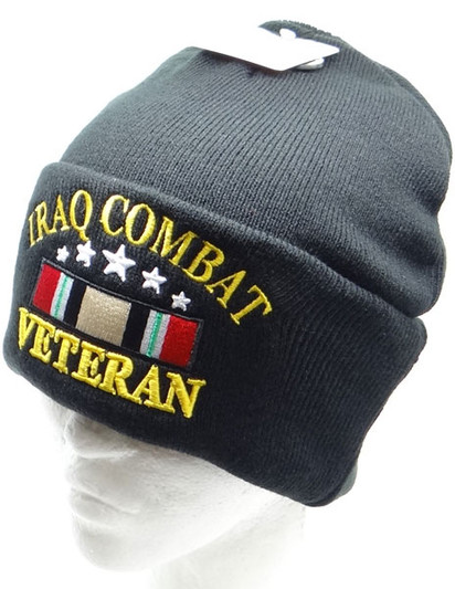 Iraq Combat Veteran Military Beanie Hat