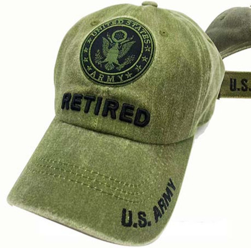 U.S Army Retired Subdue OD Green Hat