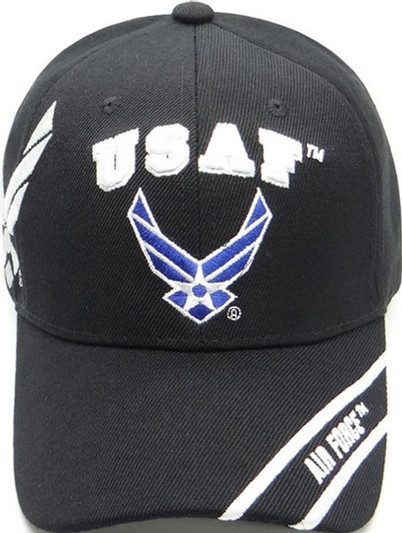 U.S Air Force Black Hat with Blue Eagle
