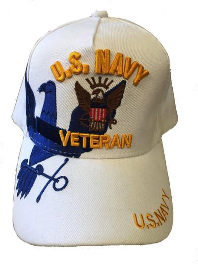 US Navy Veteran Hat White