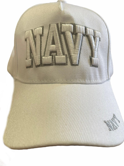 Navy Hat White