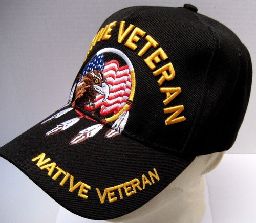 Native Veteran Hat Black