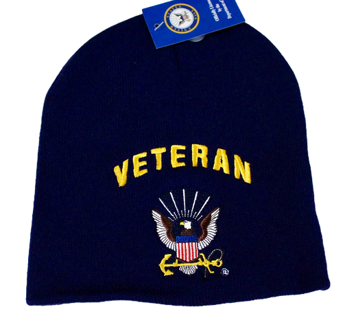 Navy Veteran Beanie Cap