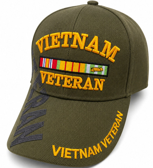 Vietnam Veteran Military Green Hat