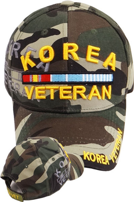 Korea Veteran Ribbon Hat - Camo