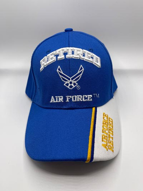 Retired US Air Force Hat Blue yellow White