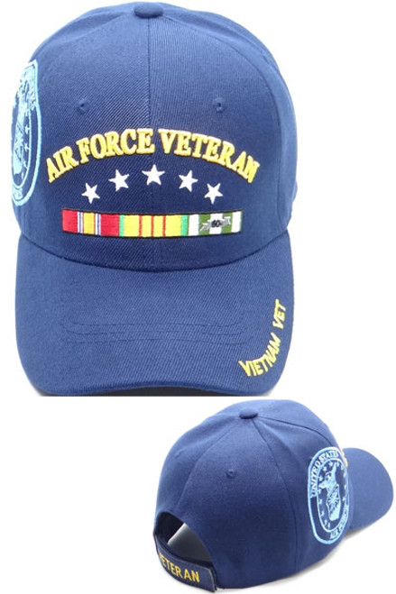 Air Force Vietnam Veteran Ribbon Cap Blue