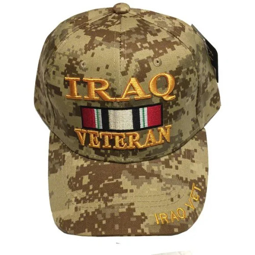 Iraq Veteran Hat Brown Camo