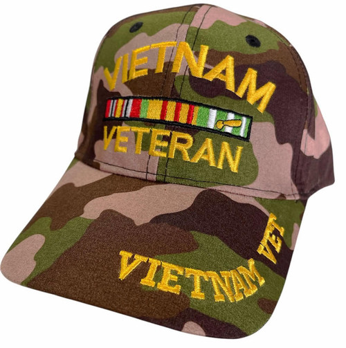 Vietnam Veteran Camo Plate Hat