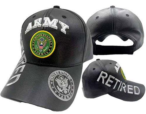 U.S Army Retired PU Hat