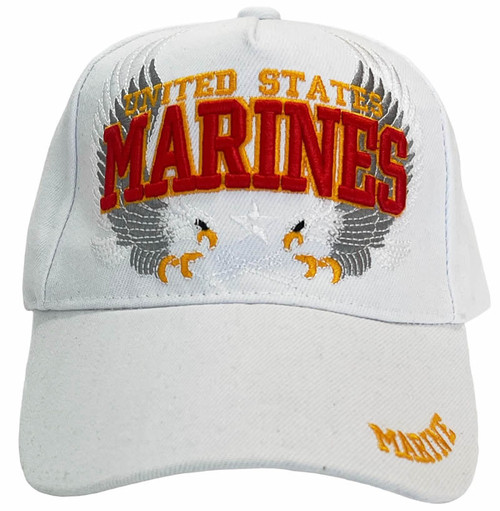 U.S Marines Eagles Hat White