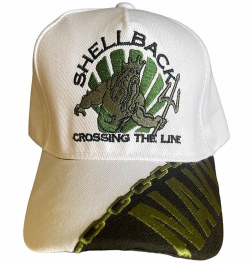 U.S Navy Shellback Hat White