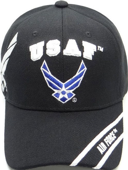 U.S Air Force Black Hat with Blue Eagle