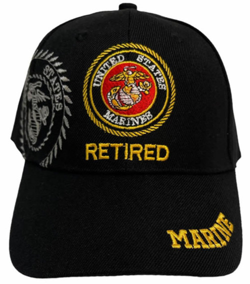 U.S Marine Retired Black Hat