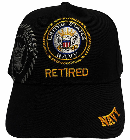 U.S Navy Retired Black Hat