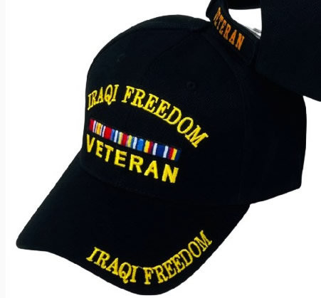 Iraqi Freedom on the Bill Veteran Hat