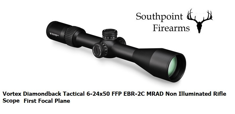 Lunette Vortex Diamondback Tactical 6-24x50 FFP - Réticule EBR-2C (MOA)