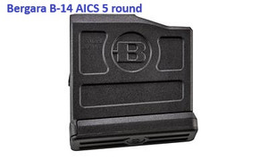Bergara B-14 AICS 5 round .308W 6.5 Creedmoor .22-250 magazine Bergara B-14 AICS 5 round .308W 6.5 Creedmoor .22-250 magazine
