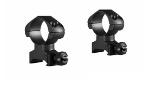 Hawke Precision Steel Ring Mounts 1" 2 Piece Weaver High Hawke Precision Steel Ring Mounts 1" 2 Piece Weaver High
