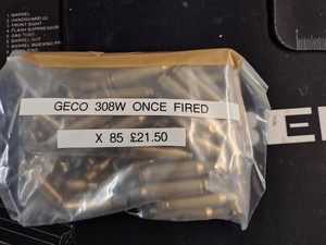 Geco 308W Used Brass Cases x 85