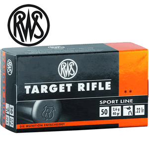 .22LR RWS TARGET RIFLE  Box of 50 .22LR RWS TARGET RIFLE  Box of 50