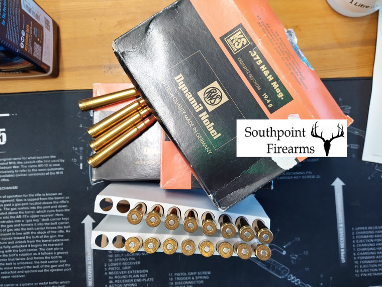 .375 Holland & Holland RWS Ammunition 300 gr