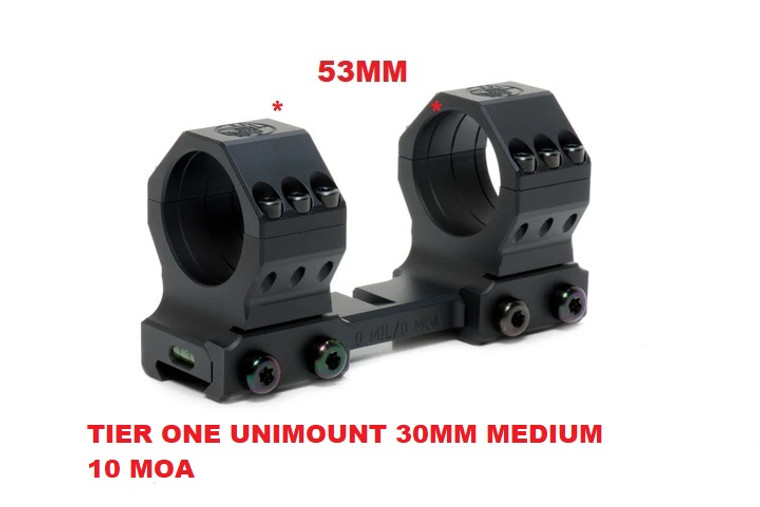 TIER ONE UNIMOUNT 30MM MEDIUM 10 MOA