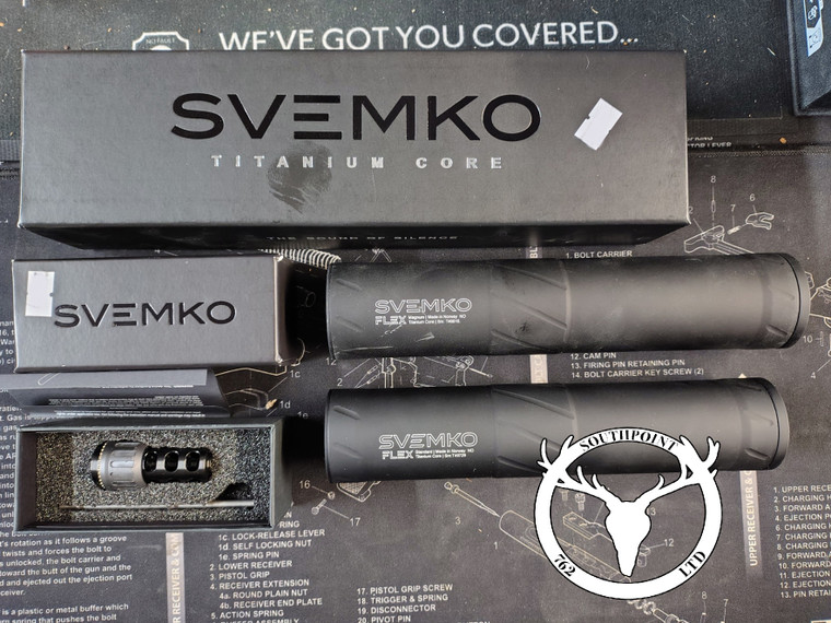 SVEMKO 6.5 Flex & Brake Titanium Moderator