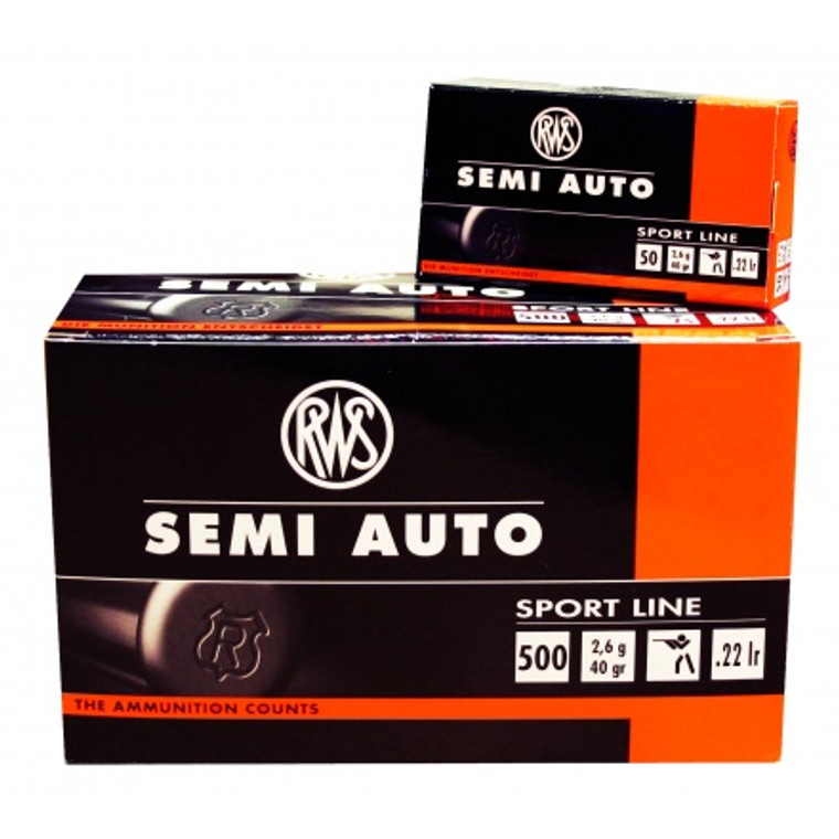 .22LR RWS - For Semi Autos 40gr  Box of 50