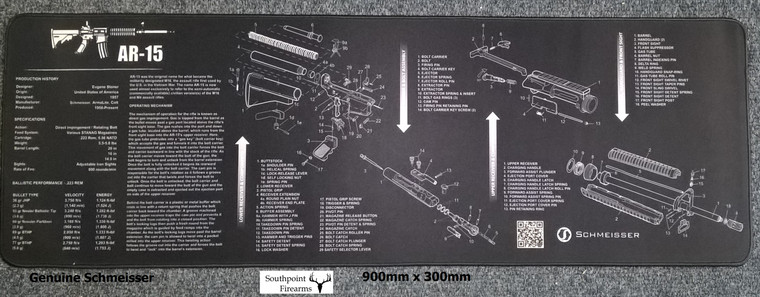 Schmeisser Gun Cleaning Maintenance Mat AR15 Assault Rifle -Genuine Schmeisser