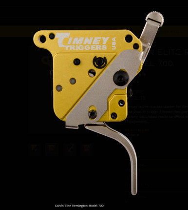 Timney 1022-4C Drop-In Trigger For Ruger 10/22 – .22 LR Black With Gold Shoe