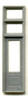 SINGLE STOREFRONT DOOR WITH DOUBLE TRANSOM, RECTANGULAR WINDOW–33″X12′
(for masonry)
