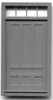 49″ x 87″ 7-PANEL DOOR WITH FRAME AND TRANSOM Strong, Maine