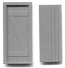 30″ X 78″ DOOR WITH PLANKS ON ONE SIDE, Z-BRACE ON THE OTHER