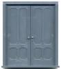 4-PANEL VICTORIAN DOUBLE DOOR with frame