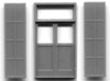 5′ x 9’7″ DOUBLE DOOR WITH IRON SHUTTERS