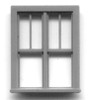 42″ X 62″ DOUBLE WINDOW
DOUBLE HUNG–2/1 LIGHT