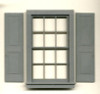 37″X64″ DOUBLE HUNG WDW-12 PANE (shown with shutters #3956–sold separately)