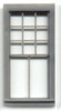 RGS STYLE 
36″X76″ WINDOW-
9/2 PANE